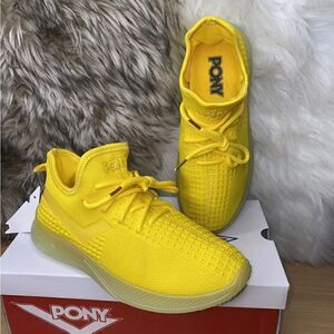 Pony Women's Size 6M Yellow Athletic Training Shoes Sneakers PP2 Base